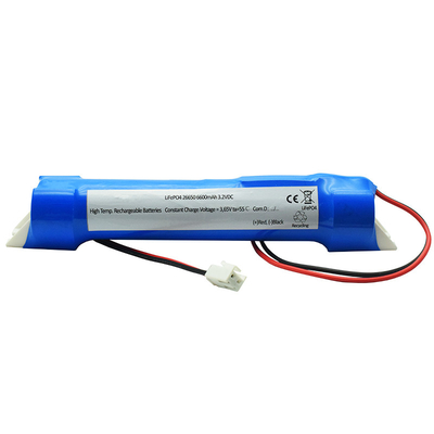 batteria 6600mAh 26650 di illuminazione di emergenza di 3.2V LiFePO4 con la tazza dell'estremità