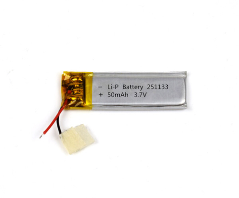 Batteria 251133 50mAh 3.7V del polimero del litio con buona vita di ciclo