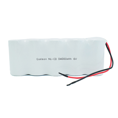 La batteria ricaricabile del CD del Ni imballa le batterie di vita di ciclo di D4000mAh 6.0V