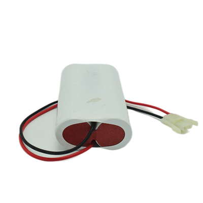 Pacco batterie luce uscita di emergenza affiancate 4,8 Volt D40000mAh NiCd