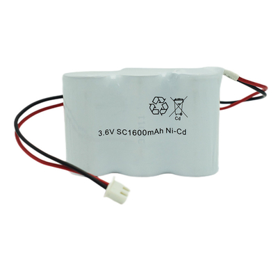 Batterie per luce di uscita di emergenza da 1600 mAh Ricaricabili da 3,6 V 0,1 C