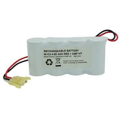 Pacco batteria Nicd da 55 gradi D4000mAh 4.8V per illuminazione di emergenza