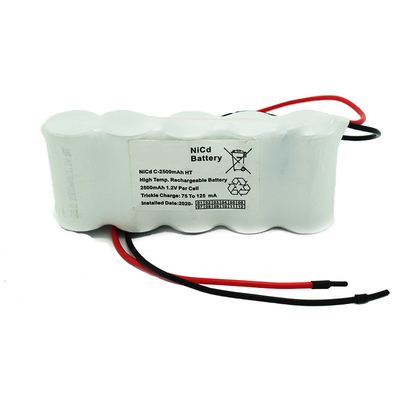 Le batterie della luce dell'uscita di sicurezza imballano parallelamente 6,0 volt C2500mAh NiCd