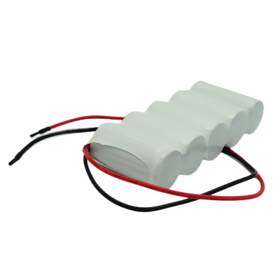 Pacco batteria ricaricabile NiCd 6.0V C2500mAh Durata prevista 5 anni