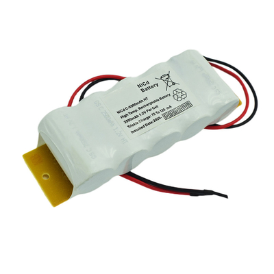 Rivestimento di PVC di NiCd della sostituzione della batteria del segno dell'uscita di sicurezza dell'OEM 3.6V