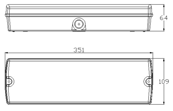 montaggio bianco del soffitto 4W 150lm della paratia LED della luce di emergenza dell'accumulatore di litio 60Hz
