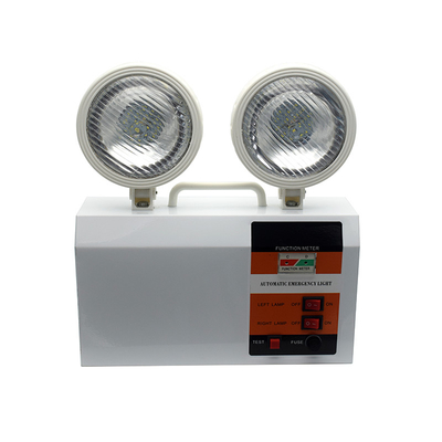 Luce LED Emergenza da esterno Twin Spot Bianco 3W 6500K Durata 3 ore