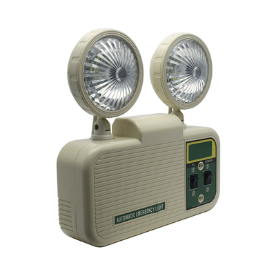 La destra di plastica non ha illuminato la luce gemellata 3W 6500K del punto di emergenza del LED