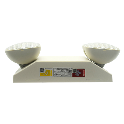 La destra di plastica non ha illuminato la luce gemellata 6W 6500K del punto di emergenza del LED