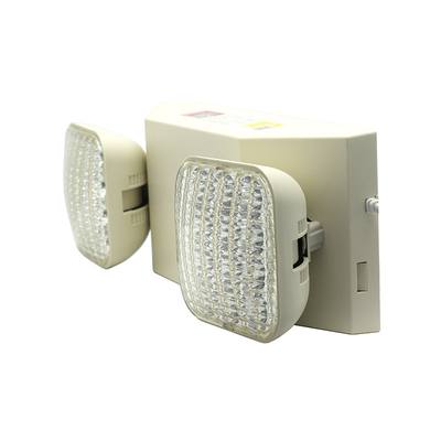 La destra di plastica non ha illuminato la luce gemellata 6W 6500K del punto di emergenza del LED