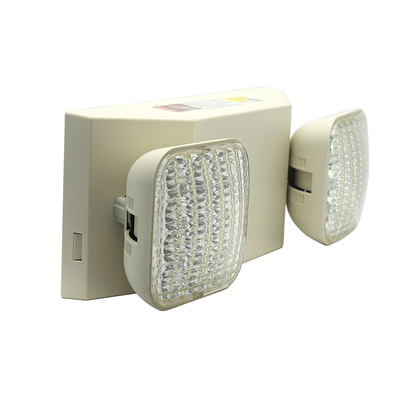 La destra di plastica non ha illuminato la luce gemellata 6W 6500K del punto di emergenza del LED