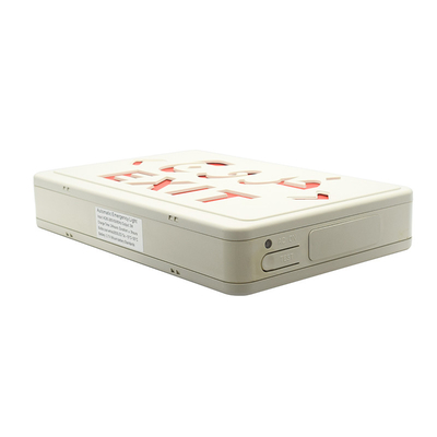 Luce rossa AC220V 50Hz del segno dell'uscita di sicurezza del PC LED dell'ABS con la batteria al litio