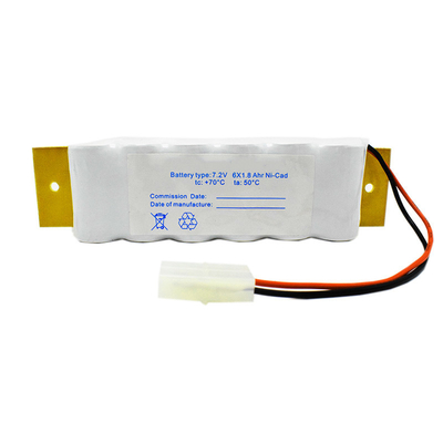 Batteria del CD del Ni della luce di emergenza del segno dell'uscita di SC1800mAh 7,2 V con la piastra di appoggio