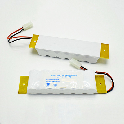Batteria del CD del Ni della luce di emergenza del segno dell'uscita di SC1800mAh 7,2 V con la piastra di appoggio