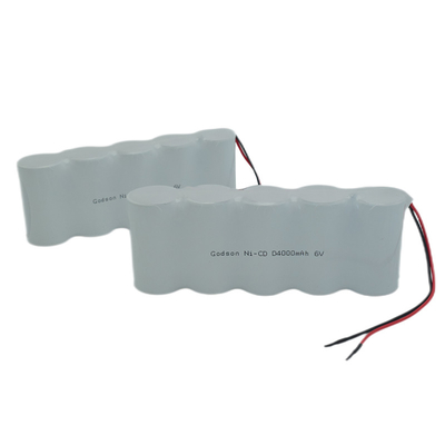 Batterie NiCD per la luce di emergenza D4000mAh 6.0 V sicure fianco a fianco