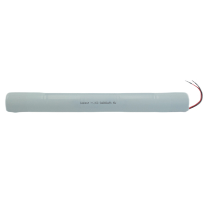 NiCd D4000mAh 6.0V Segnale di uscita Batteria di riserva per illuminazione di emergenza
