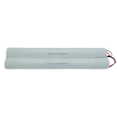 NiCd D4000mAh 6.0V Segnale di uscita Batteria di riserva per illuminazione di emergenza