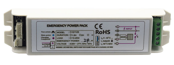277V IP20 Lighting di emergenza Power Pack GS-Q1125 Kit di emergenza Batteria Tipo di manutenzione
