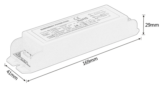 277V IP20 Lighting di emergenza Power Pack GS-Q1125 Kit di emergenza Batteria Tipo di manutenzione