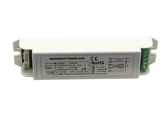 277V IP20 Lighting di emergenza Power Pack GS-Q1125 Kit di emergenza Batteria Tipo di manutenzione