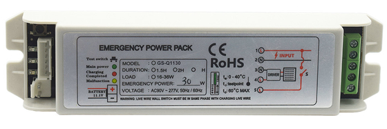 Ni - Cd Power Pack per illuminazione di emergenza GS-Q1130 Converter 15-36W Batteria di alimentazione di emergenza Tipo manutenzione