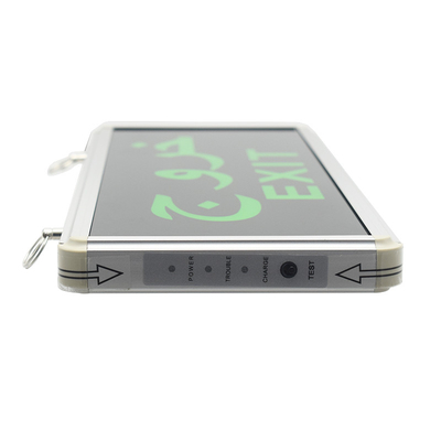 Luce di uscita LED di emergenza esterna nera 3W 6500K alimentata a batteria