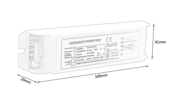 Carica di emergenza di spinta Power Pack Inverter tipo mantenuto Emergenza piena potenza 15-36W GS-Q1130