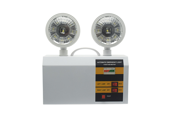 3 Watt Emergency LED Dual Head Exit Light Montabile a parete 3 ore Durata