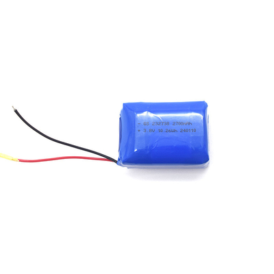 Li-ion Polymer 232738 2700mAh 3.8V con PCB e UL1571 24AWG RED&amp;BLACK
