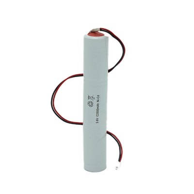 Illuminazione di emergenza Cella di nichel-cadmio sigillata con IEC 61951 3.6V C2500mAh