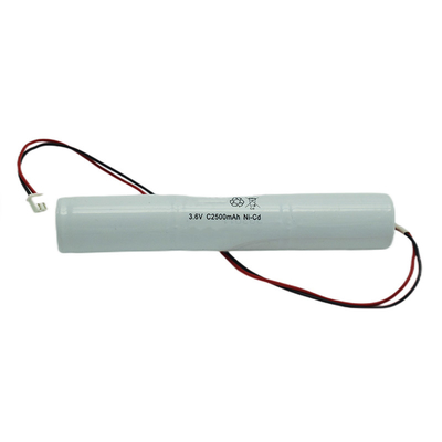 Illuminazione di emergenza Cella di nichel-cadmio sigillata con IEC 61951 3.6V C2500mAh