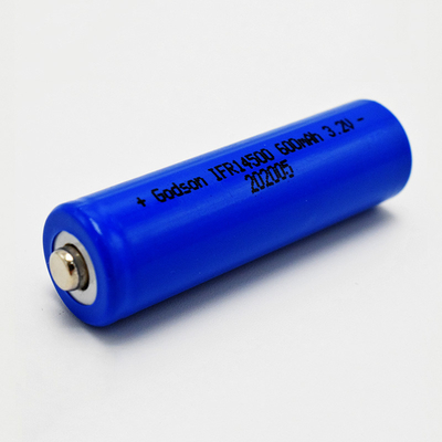 14500 600mAh 3.2V LiFePO4 Batteria per luci di emergenza e segnali di uscita