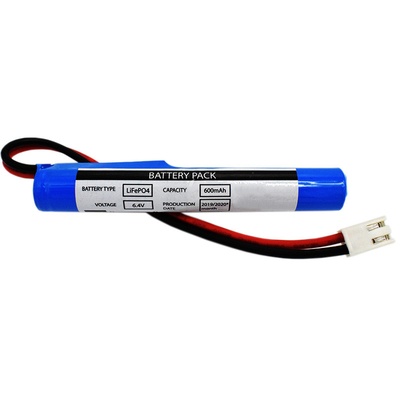 Illuminazione di emergenza 600mAh 6.4V 18650 LiFePO4 Batterie ricaricabili