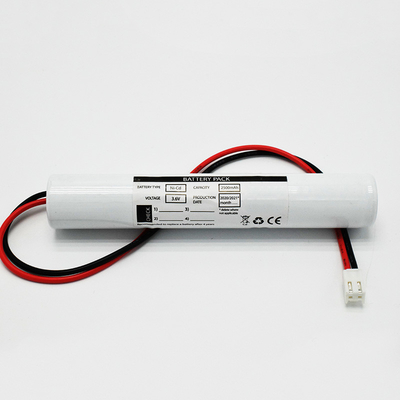 3.6V 2500mAh batteria Ni-CD per illuminazione di emergenza con elevato costo-efficacia