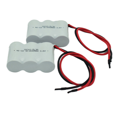 Produttore personalizzabile 3.6V 1600mAh luce di emergenza Ni Cd batteria