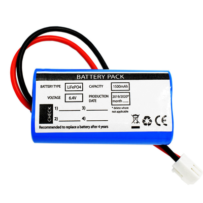 Accensione solare di emergenza Utilizzo fianco a fianco Tipo LiFePO4 Batterie 1500mAh 6.4 Volt
