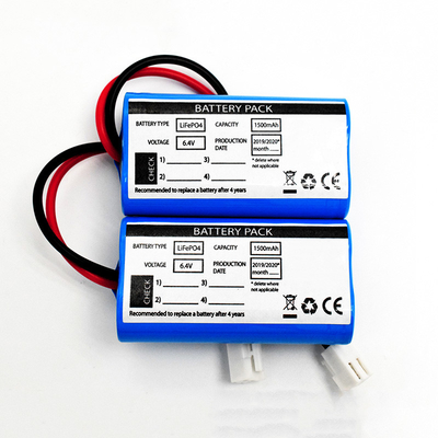 Accensione solare di emergenza Utilizzo fianco a fianco Tipo LiFePO4 Batterie 1500mAh 6.4 Volt