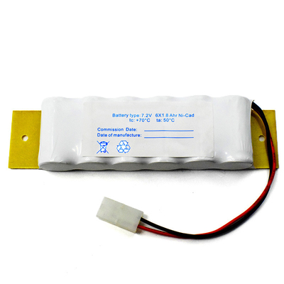 Batteria per illuminazione di emergenza OEM con batteria PCM Ni-Cd SC1800mAh 7.2V 12.96Wh Tipo SBS