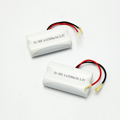 Batteria per illuminazione di emergenza OEM 2.4V Ni-Mh AA1500mAh Batteria a lunga durata ricaricabile Side by Side
