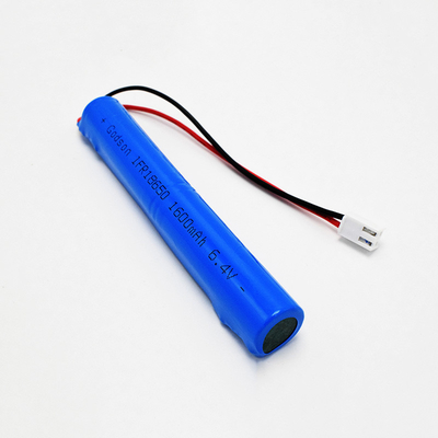 Batteria per illuminazione d'emergenza IFR 18650 1.6Ah 6.4V LiFePO4 Batteria stack Long Cycle Life