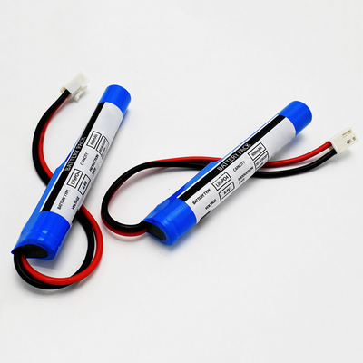 PVC Stick Tipo IFR 18650*2 Cella in serie con modulo di controllo di protezione 0.6Ah 6.4V LiFePO4 batterie cilindriche