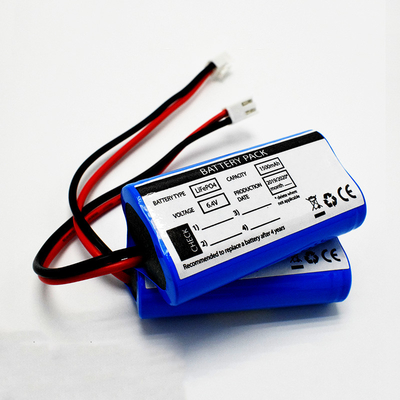 OEM 9.6Wh LiFePO4 18650*2 Celle 1.5Ah 6.4V Batterie di qualità IFR Segnale di uscita