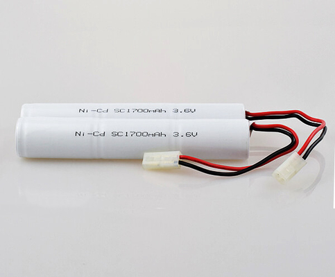 Peso delle cellule della luce del pacchetto 3,6 V SC1700mAh della batteria ricaricabile di NiCd 0.1C