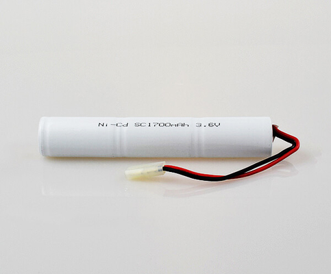 Peso delle cellule della luce del pacchetto 3,6 V SC1700mAh della batteria ricaricabile di NiCd 0.1C