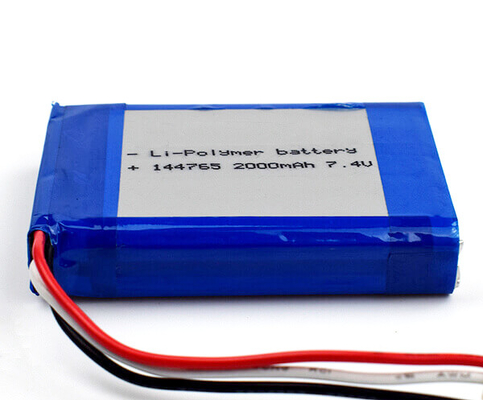 Polimero 7,4 V Li Ion Battery del litio 144765 cellule di 75g 2000mAh