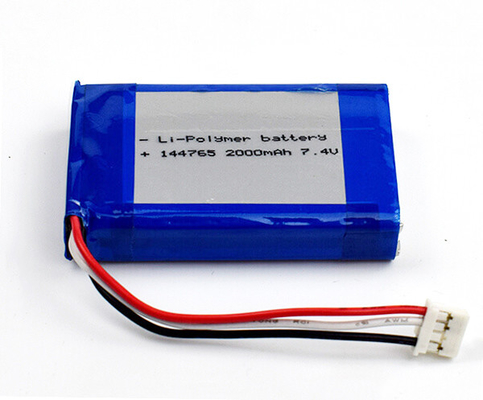 Polimero 7,4 V Li Ion Battery del litio 144765 cellule di 75g 2000mAh