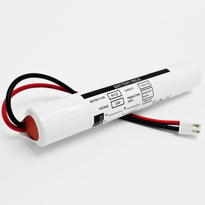 NiCd Sc1200mah tipo del bastone della batteria da 3,6 volt per illuminazione di emergenza