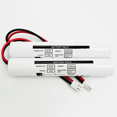 NiCd Sc1200mah tipo del bastone della batteria da 3,6 volt per illuminazione di emergenza