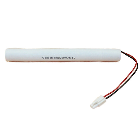 Cellula lunga di tempo di impiego della batteria SC2000mAh 6.0V del CD del Ni della luce di emergenza
