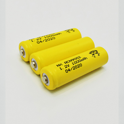 Tipo ricaricabile del bastone delle batterie gialle AA1000mAh del PVC 1,2 V Nicd